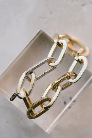 Joy Jumbo Link Bracelet with Diamond Enhancer