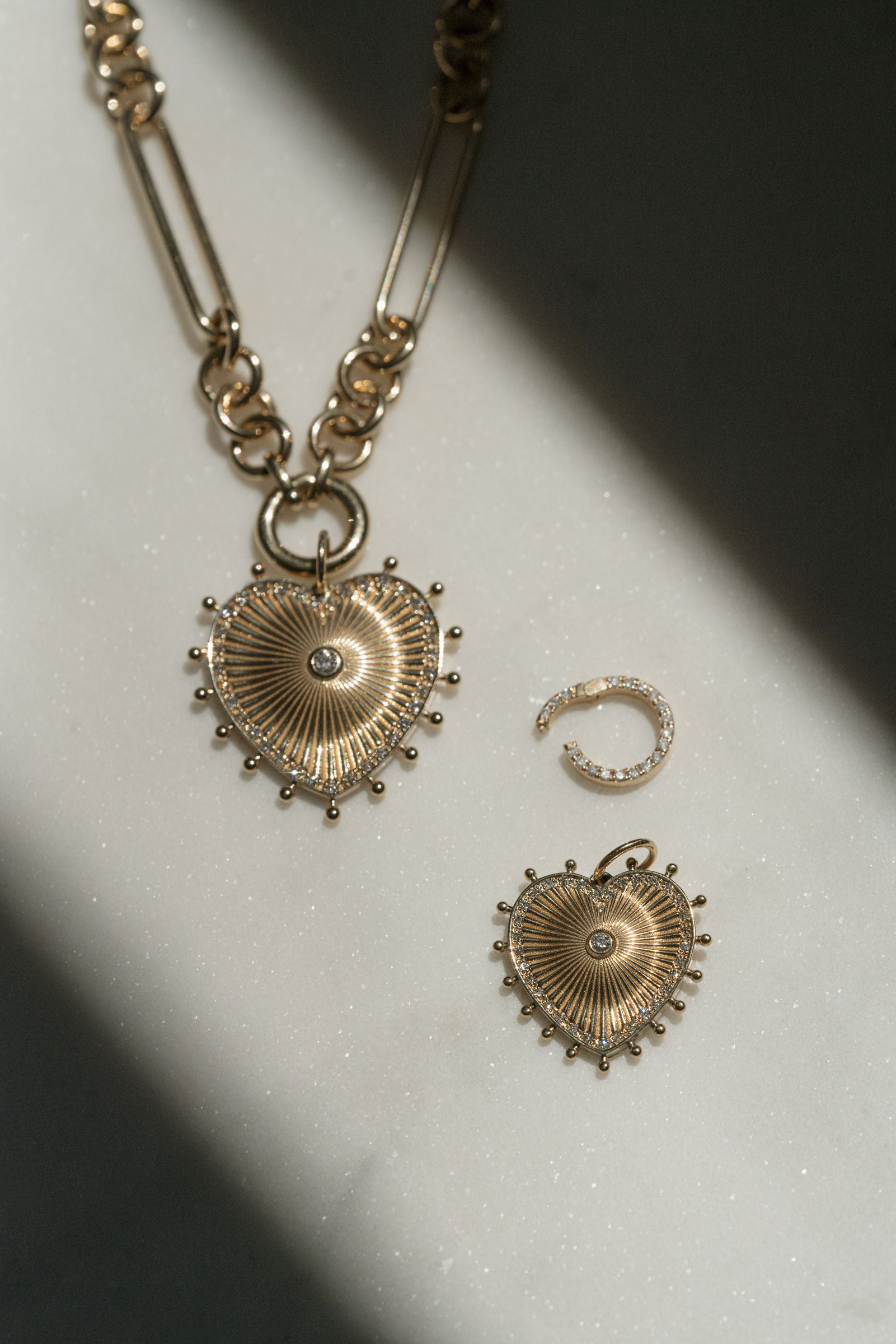 Diamond Charm Connector