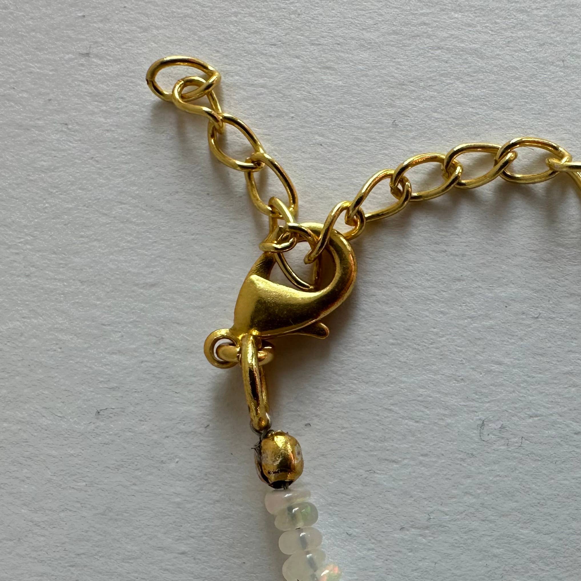 Slim Ethiopian Opal Necklace