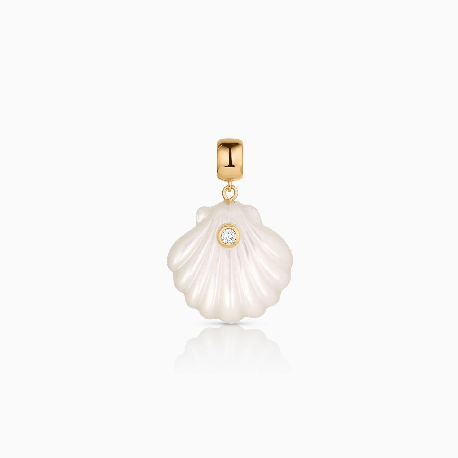 Coquille Mother Of Pearl Bail Charm