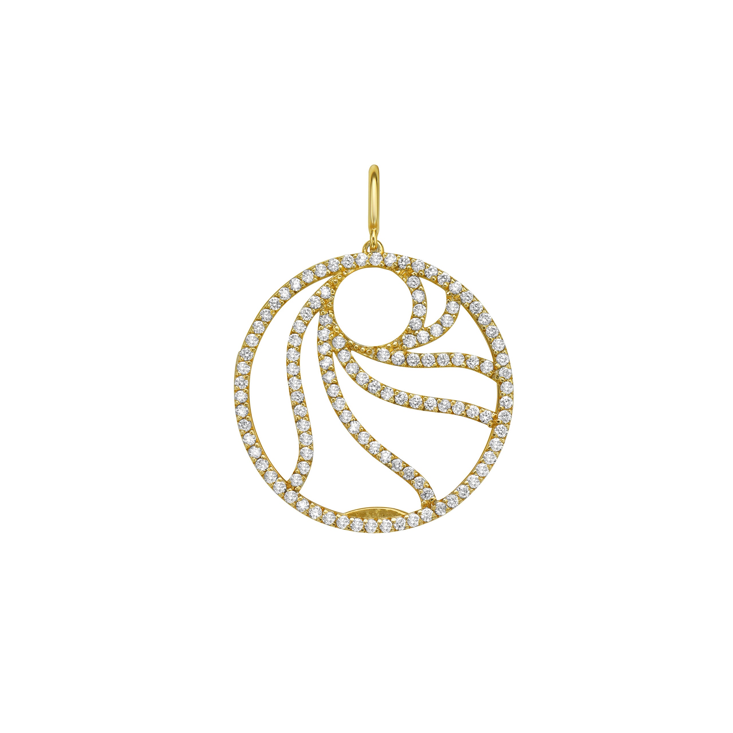 Seasons Sun Ray Interchangeable Gemstone Charm with Diamond