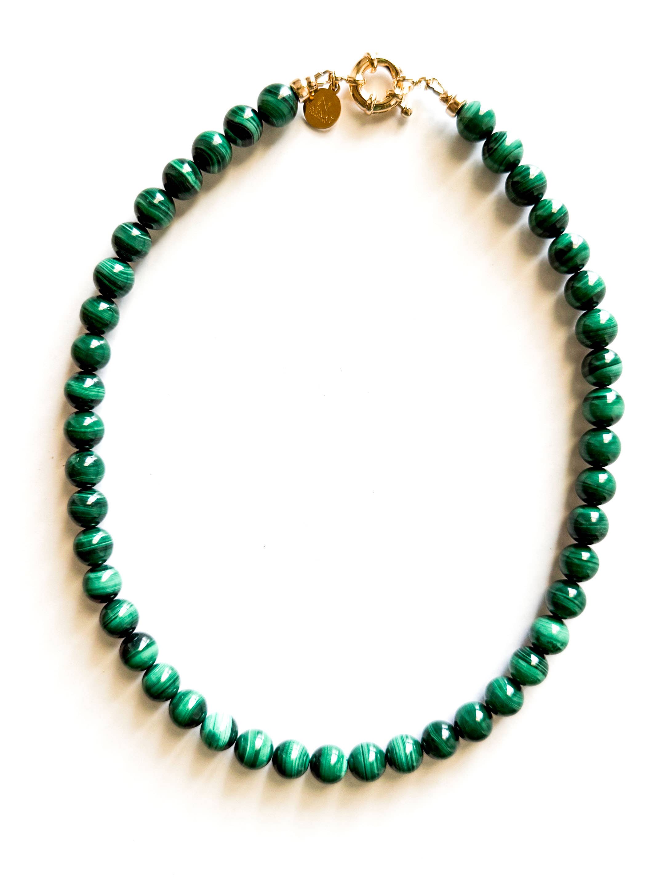 Malachite Beaded Necklace 