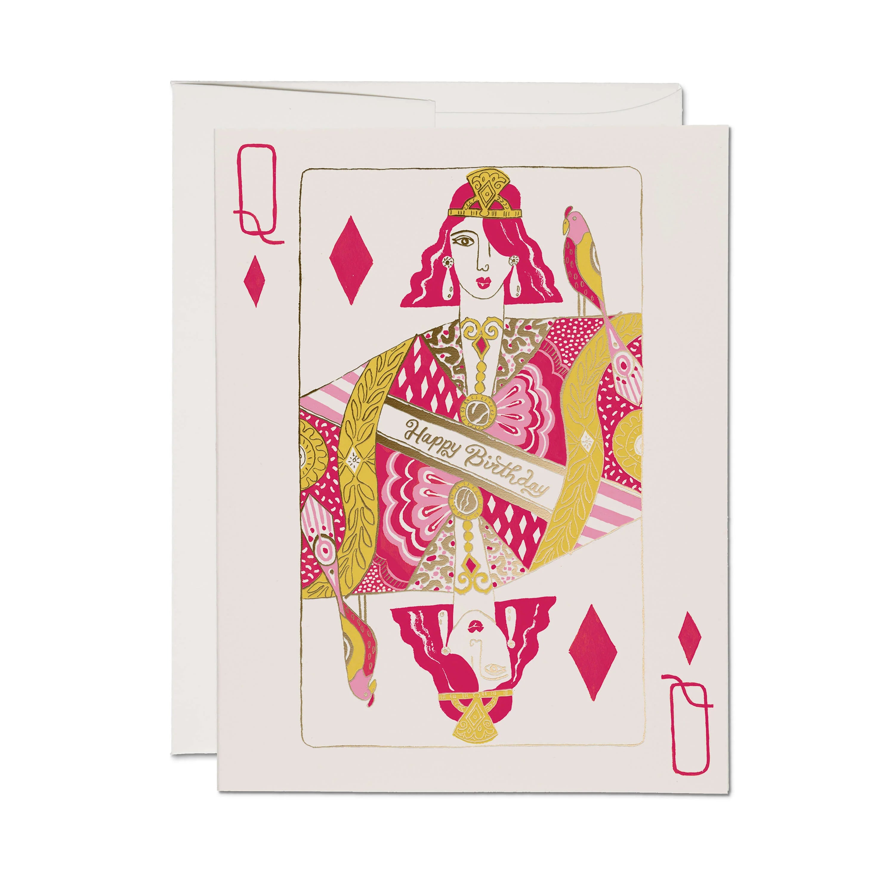 Queen of Diamonds Greeting Card