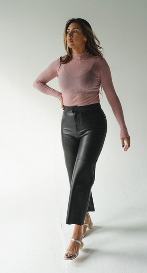 Monterey Leather Pant in Black