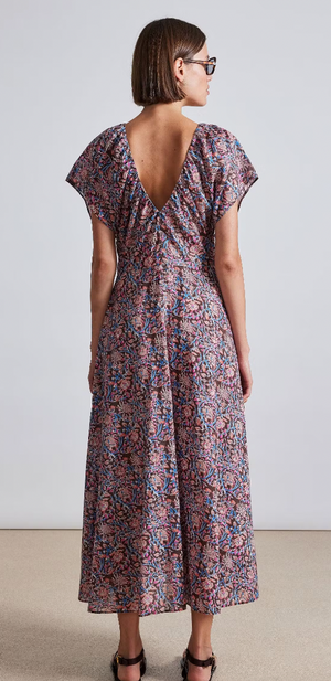 Monet Ruched Maxi Dress in Bella Floral