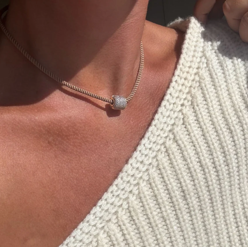 Coco Sand Silk Cord Necklace