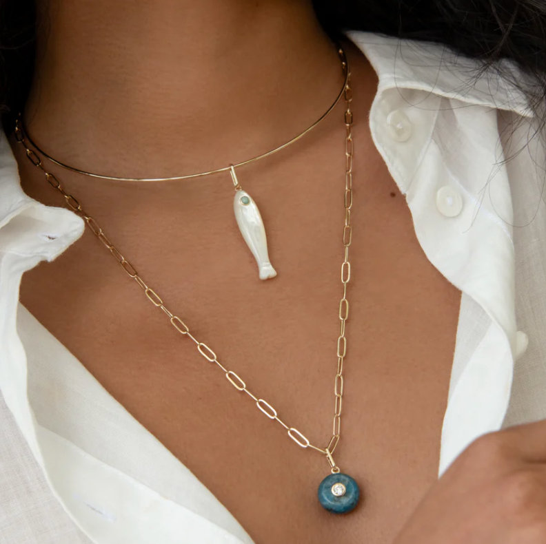 Fortuna Mother Of Pearl Charm