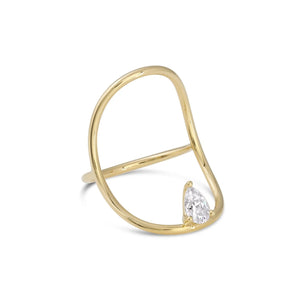 Pear Diamond Continuity Ring