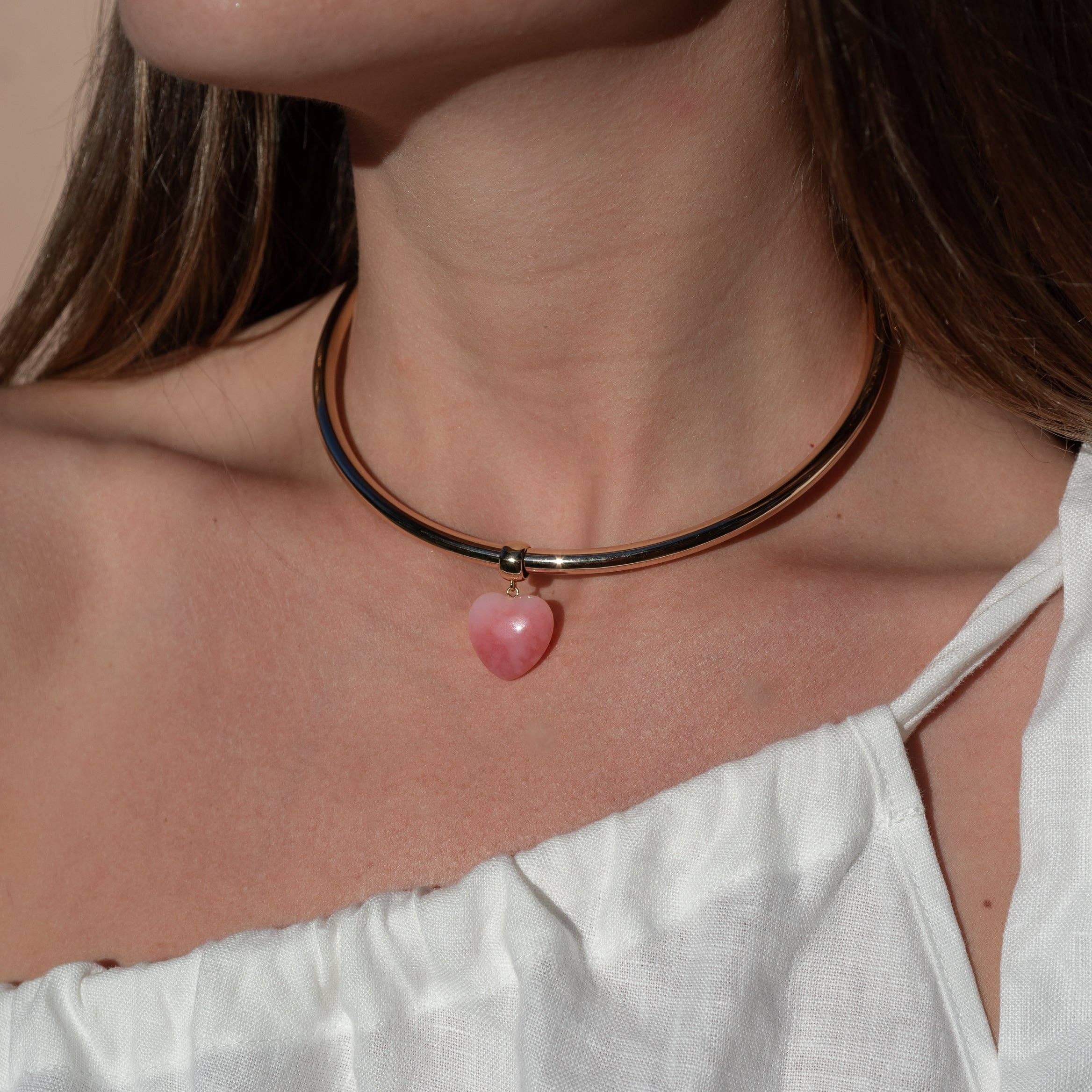Gemma Pink Opal Bail Charm