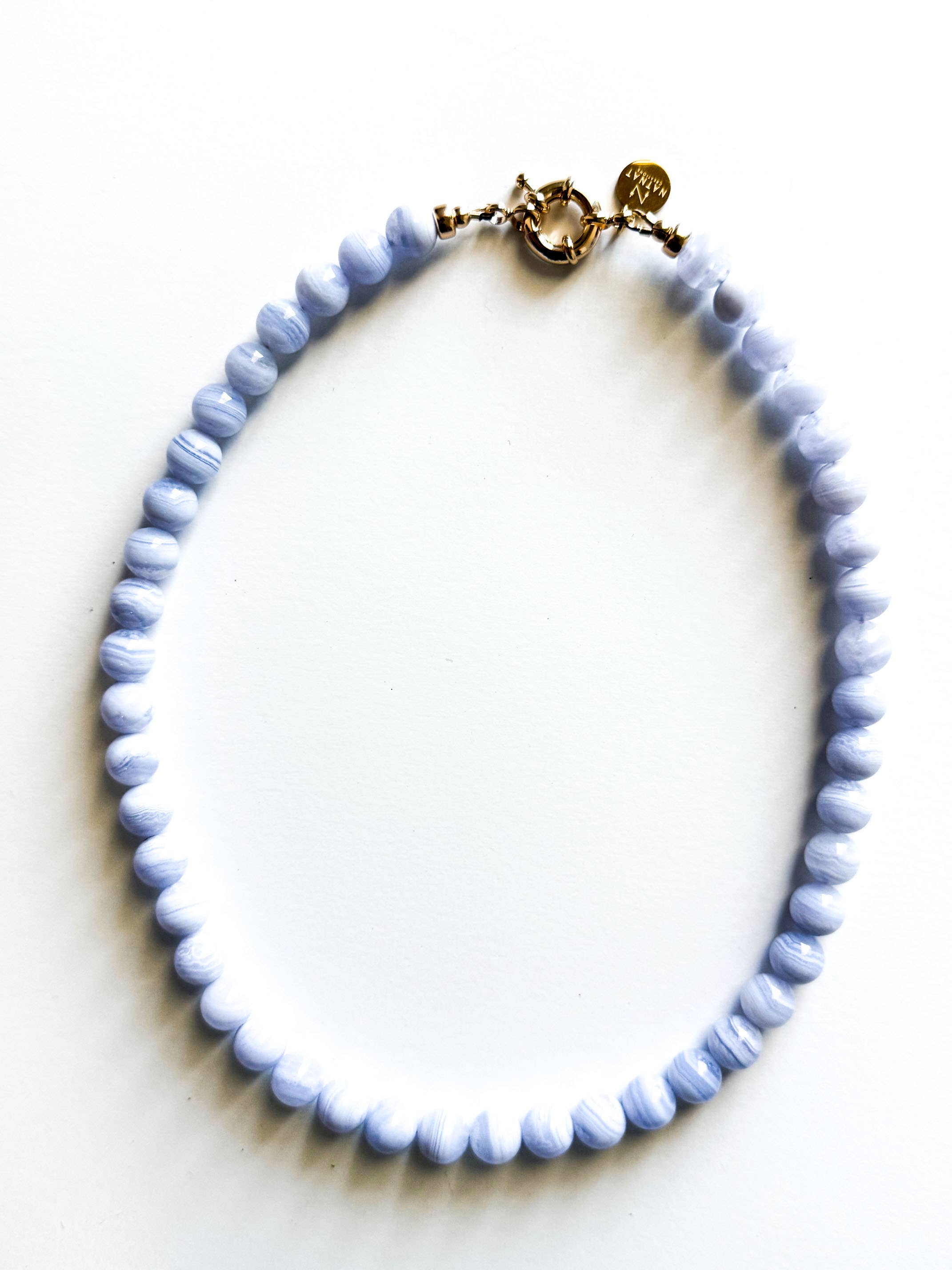 Blue Lace Agate Necklace 