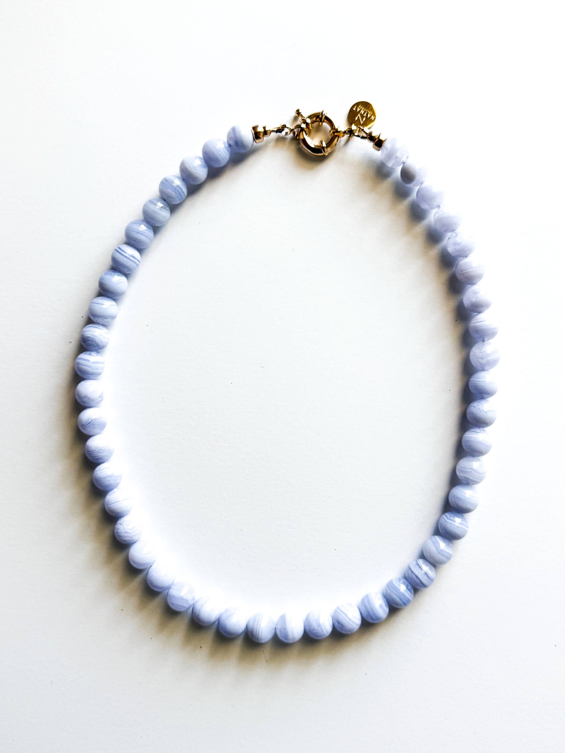 Blue Lace Agate Necklace 