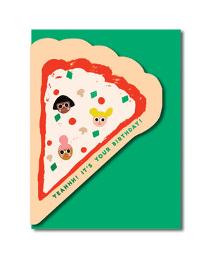 Pizza Birthday Card