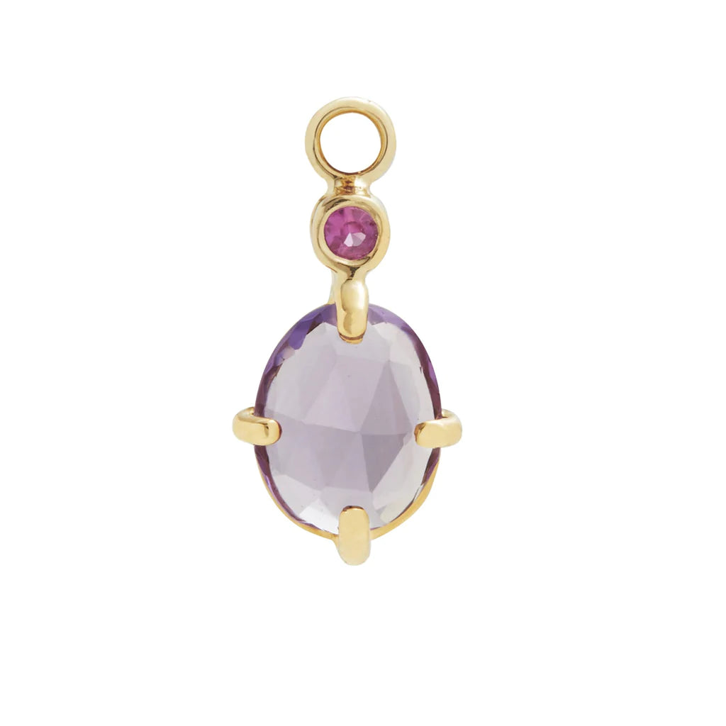 Alice Charm with Amethyst