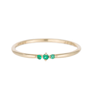 Emerald Tres Ring