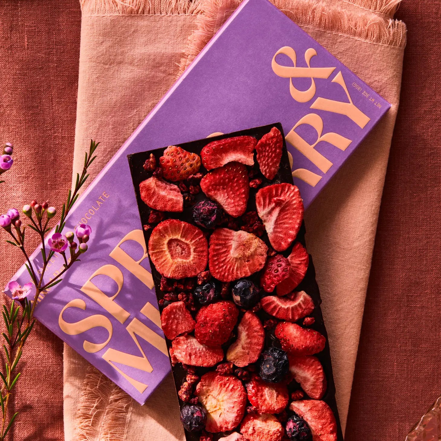 Mixed Berry, Date-Sweetened Chocolate